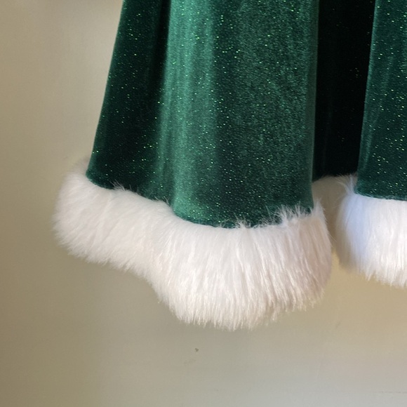 Bonnie Jean Girls Green Sparkly Dress Size 12 - Picture 9 of 9